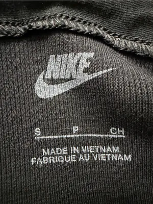 Nike Black Spaghetti-Strap Mini Dress with Swoosh thumbnail 7