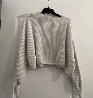 Vestique Cream Crew Neck Sweater thumbnail 1