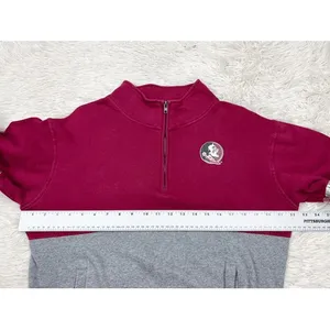 Colosseum Florida State FSU Cropped Spirit Jersey 1/2 Zip Sweatshirt Size‎ Small thumbnail 4