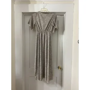 SHEIN Short Sleeve Leopard Print Long Maxi Dress Size XS 2 Teacher Modest Fun thumbnail 5