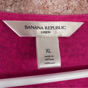 Banana Republic Linen Y2K Top Women’s XL Wrap Pink Tortoiseshell Ring Resort thumbnail 4