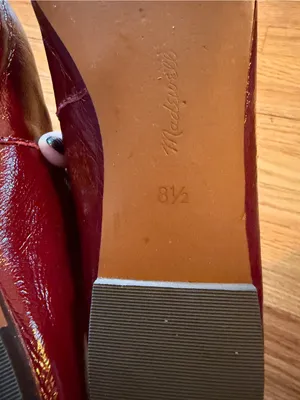 Madewell The Remy Criss Cross Mary Jane Flats in Wine Red- 8.5 thumbnail 9