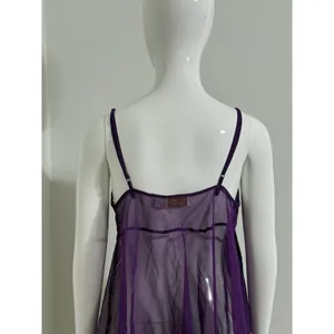 Victoria’s Secret Gold Label Vintage Purple Babydoll Nightie Women’s Size M 90s thumbnail 6