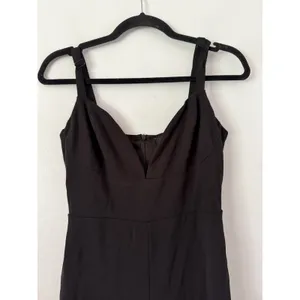 NWT Lulus Black Wide Leg Jumpsuit Size Small Sweetheart Neckline Empire Waist thumbnail 3