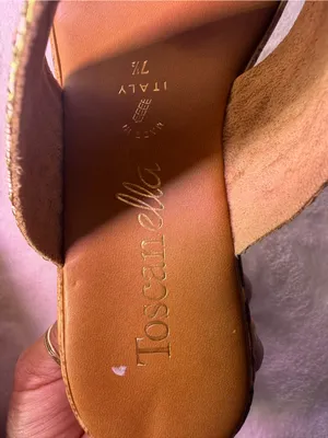 Women's Neutral Beige Cork Wedge Slide Sandals thumbnail 10