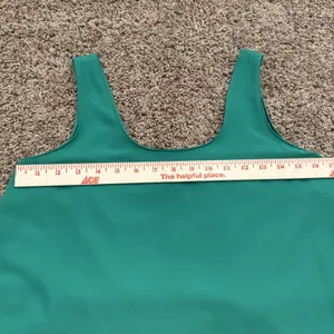 Amanda Uprichard Tie Front Overlay Dress Green Sleeveless Layered Poly Crepe 8 thumbnail 7