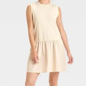 Universal Threads Tan Mini Shift Dress Women's‎ M thumbnail 6