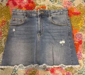 Zara Blue Denim Skirt thumbnail 1
