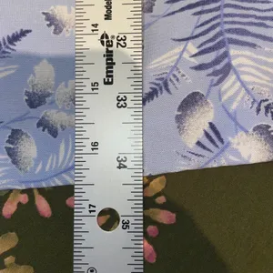 Sag Harbor Women's Blue Tropical Leaf Midi Skirt A-Line Casual Summer Vacation thumbnail 9