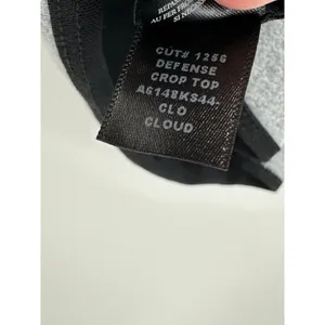 Koral Womens Defense Crop‎ Top Cloud Gray Sports Bra Zipper A6148KS44 Medium NWT thumbnail 7