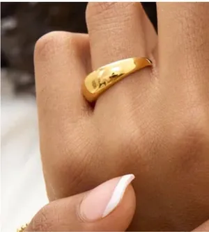 House of Harlow gold tone chunky ring size 7 thumbnail 1