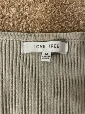 Cropped long sleeve top thumbnail 2