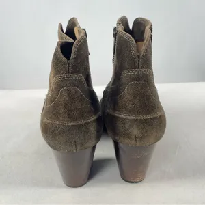 Frye Renee Seam Suede Short Boot in Brown‎ Size 10 thumbnail 8