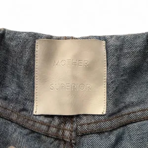 Mother Denim Superior Fold-Over Denim Shorts 💙 thumbnail 3