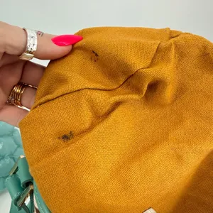 Spartina 449 Madison Stanley Bucket Bag Linen Liner Leather Teal Brown Geometric thumbnail 7