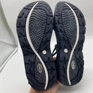 NWOT Chaco Black White Strappy Toe Strap Gorpcore Outdoor Sandals Water Women 7 thumbnail 7