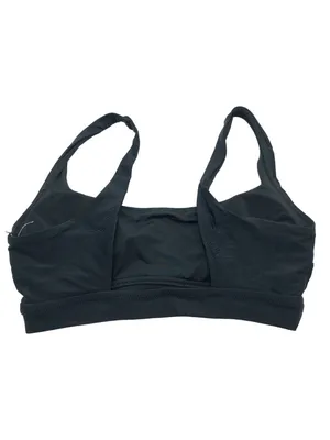Aerie Bikini Top Removable Cups Scoop Neck Black M thumbnail 2