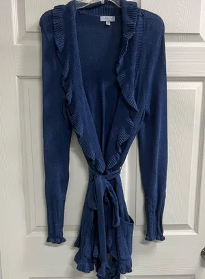 Amber Sun Blue Cardigan - Size Medium - GUC thumbnail 1