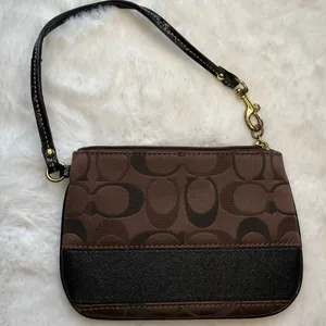 Coach Brown Wristlet thumbnail 1
