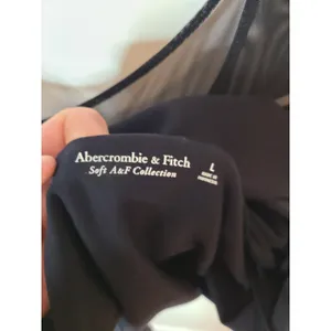 Abercrombie Fitch Bodysuit Wm Large Black Mesh Sheer Whimsi Goth Corpgoth Grunge thumbnail 4