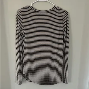 Old Navy Black and Grey long sleeved Striped Top thumbnail 3