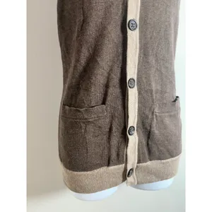 Banana Republic Womens Brown Cotton Button Front Cardigan Sweater‎ Vest Small thumbnail 6