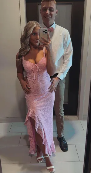 Pink Lace Dress Size XS thumbnail 5