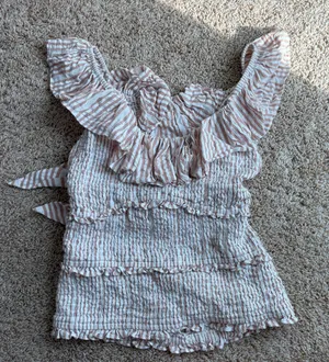 Anthropologie Ruffle Top thumbnail 3
