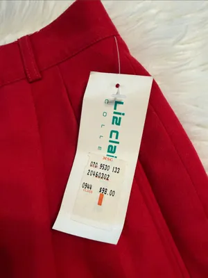 Liz Claiborne Red Women’s 100% Wool Dress Trousers - Classic Pleated Front thumbnail 5