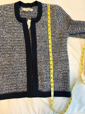 NWT LOFT Bouclé Cardigan Sweater Small Open Front Soft Classic Z16 thumbnail 10