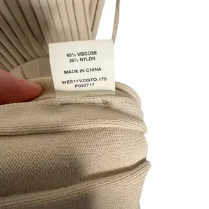 DISSH Beige Ribbed Knit Midi Dress Size L thumbnail 7