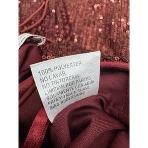 NWOT Mac Duggal 26479 Burgundy Red Cocktail Mini Dress Sequin Backless Size 8 thumbnail 7