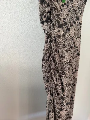Black and white Floral Lace-Print Maxi Dress - Women thumbnail 6