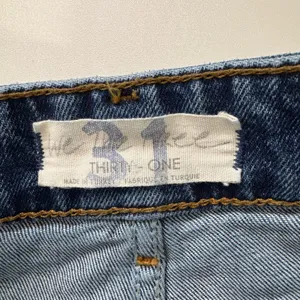 Free People Emmy Split Hem Boot Cut Jeans Size 31 Blue High Rise Raw Hem Boho thumbnail 12