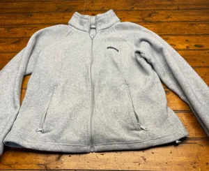 Columbia Womens XL Grey Fleece Full Zip Jacket Mock‎ Neck Outdoor Sportswear thumbnail 1