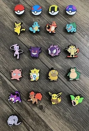 Pokemon Characters Video Games Charm For Crocs Shoe Charms - 21 Pieces thumbnail 2