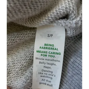 Aerie Sweatshirt Gray Bow Embroidered Coquette Balletcore Puff Sleeve S Oversize thumbnail 5