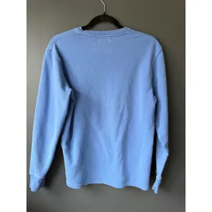 Polo Ralph Lauren Light Blue Long Sleeve Thermal Shirt with Red Logo thumbnail 2