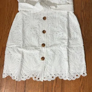 Andie‎ The Navarino Dress Button Front Eyelet white size XS NWT thumbnail 5