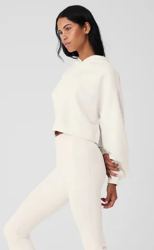 NWT Alo Bae Hoodie in ivory. Size XS thumbnail 4