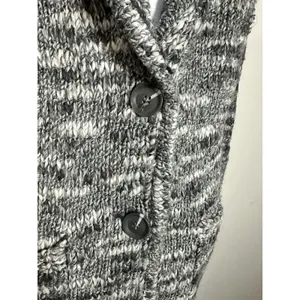 Victoria's Secret Chunky Knit Wool‎ Blend Shawl Cardigan Marled House Coat Sz S thumbnail 2