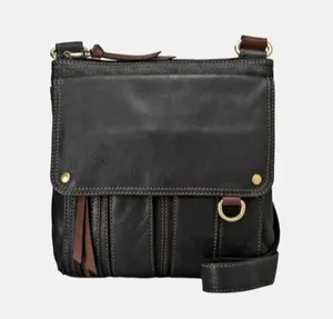 Fossil Morgan Vintage Traveler Genuine Leather Messenger Crossbody Shoulder Bag thumbnail 2