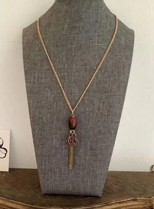 Smokey Rose necklace thumbnail 1