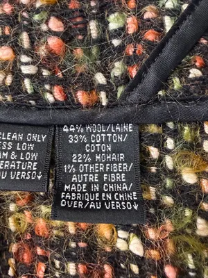 Ellen Tracy Cotton Wool Blend Multicolor Tweed Bouclé Jacket in Earth Tones thumbnail 6