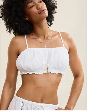 PacSun White crop top thumbnail 2