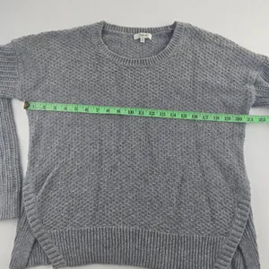 Madewell Textured Knit‎ Gray Sweater Crew Neck Long Sleeve Casual Womens Size M thumbnail 8