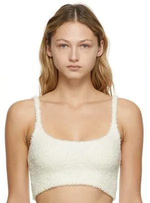 SKIMS Cozy Light Bralette in Bone Size Medium NWT thumbnail 1