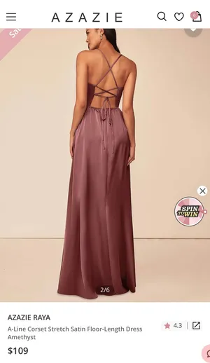 Azazie Bridesmaid Dress Worn ONCE thumbnail 3