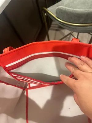 Kate Spade Red‎ and white large tote bag thumbnail 9