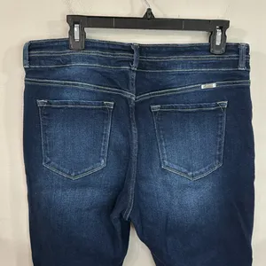 KanCan for Maurices high rise double exposed button distressed crop jeans sz 32 thumbnail 5